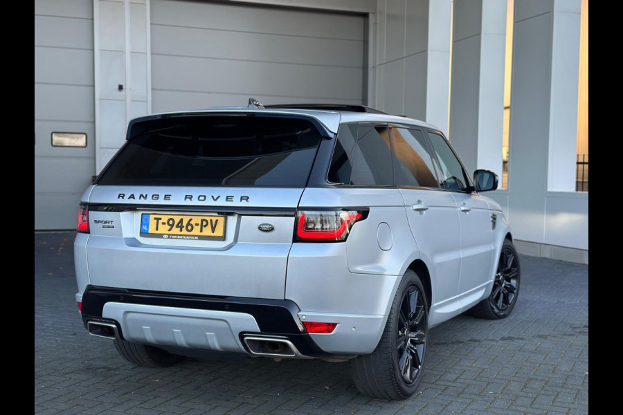 Land Rover Range Rover Sport 2.0 P400e HSE Dynamic, SVO Premium pallette mat silver, pano,luchtv,memory,21", leder