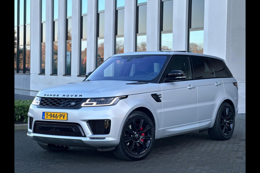 Land Rover Range Rover Sport 2.0 P400e HSE Dynamic, SVO Premium pallette mat silver, pano,luchtv,memory,21", leder