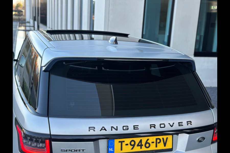 Land Rover Range Rover Sport 2.0 P400e HSE Dynamic, SVO Premium pallette mat silver, pano,luchtv,memory,21", leder