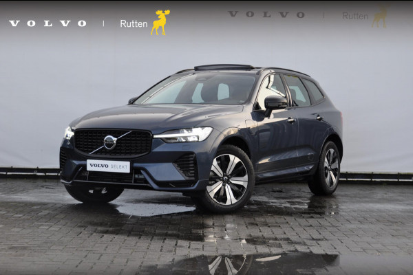 Volvo XC60 T6 350PK Long Range AWD Plus Dark / Adaptieve cruise control / Pilot Assist / Panoramisch schuif-kantel dak / Lederen bekleding / Elektrisch bedienbare voorstoelen met geheugen / Stoelverwarming voor en achter / Apple Carplay /