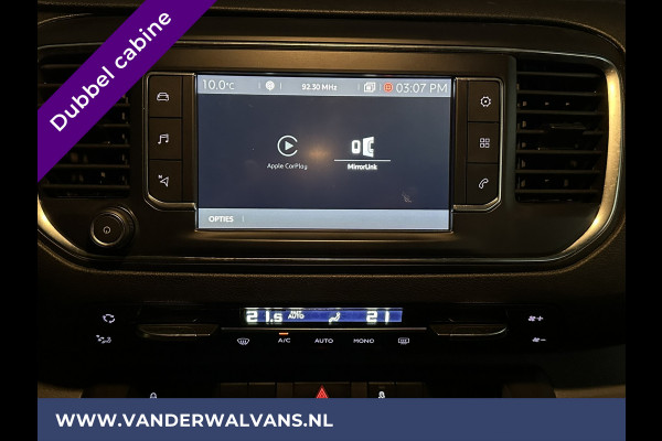 Citroën Jumpy 2.0 BlueHDI **MARGE, GEEN BTW** 123pk L3H1 XL Dubbel cabine Euro6 Airco | Navigatie Cruisecontrol, Apple Carplay, Trekhaak, Parkeersensoren, 5-Zits