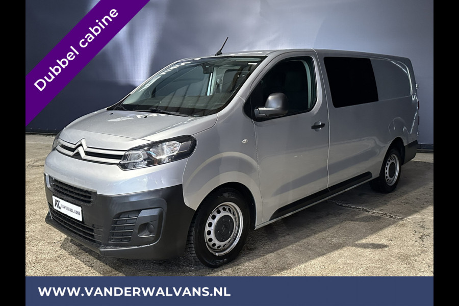 Citroën Jumpy 2.0 BlueHDI **MARGE, GEEN BTW** 123pk L3H1 XL Dubbel cabine Euro6 Airco | Navigatie Cruisecontrol, Apple Carplay, Trekhaak, Parkeersensoren, 5-Zits