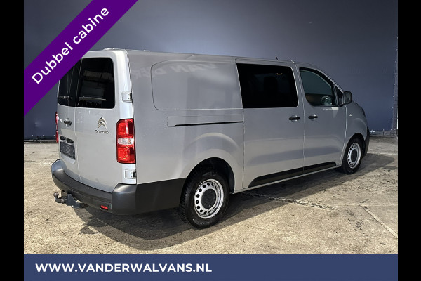 Citroën Jumpy 2.0 BlueHDI **MARGE, GEEN BTW** 123pk L3H1 XL Dubbel cabine Euro6 Airco | Navigatie Cruisecontrol, Apple Carplay, Trekhaak, Parkeersensoren, 5-Zits