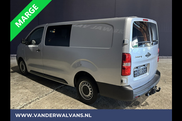 Citroën Jumpy 2.0 BlueHDI **MARGE, GEEN BTW, GEEN BPM** 123pk L3H1 XL Dubbel cabine Euro6 Airco | Navigatie Cruisecontrol, Apple Carplay, Trekhaak, Parkeersensoren, 5-Zits