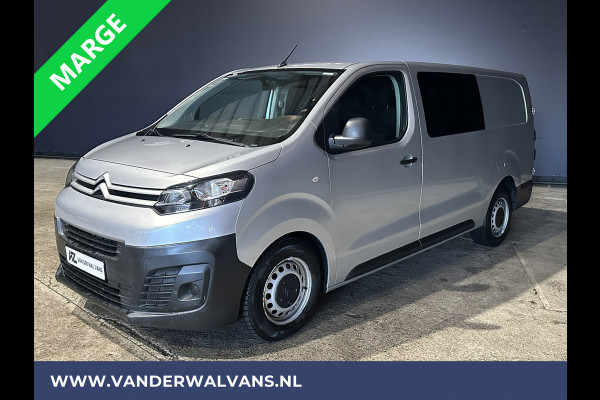 Citroën Jumpy 2.0 BlueHDI **MARGE, GEEN BTW, GEEN BPM** 123pk L3H1 XL Dubbel cabine Euro6 Airco | Navigatie Cruisecontrol, Apple Carplay, Trekhaak, Parkeersensoren, 5-Zits