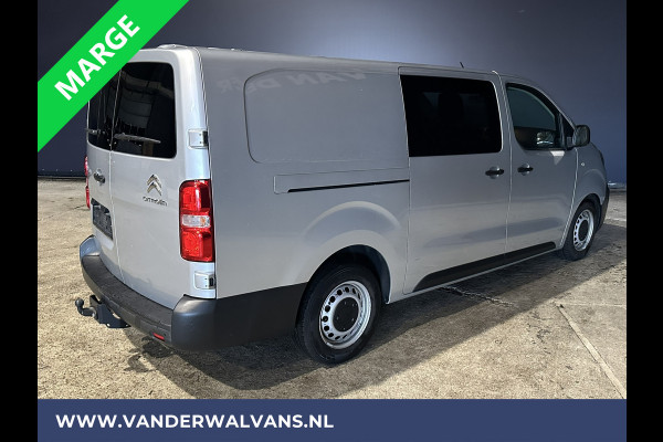 Citroën Jumpy 2.0 BlueHDI **MARGE, GEEN BTW, GEEN BPM** 123pk L3H1 XL Dubbel cabine Euro6 Airco | Navigatie Cruisecontrol, Apple Carplay, Trekhaak, Parkeersensoren, 5-Zits