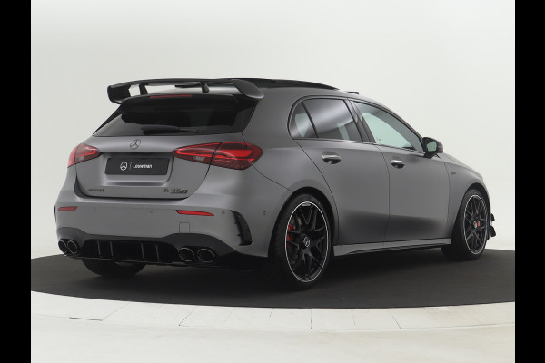 Mercedes-Benz A-Klasse A45 S AMG 4MATIC+ | Night Pack II | Aerodynamica Pack | Premium Plus Pack | Rijassistentiepakket Plus | AMG Performance sportstoelen | Burmester surround sound system | Amg track pace | Extra USB-poorten |