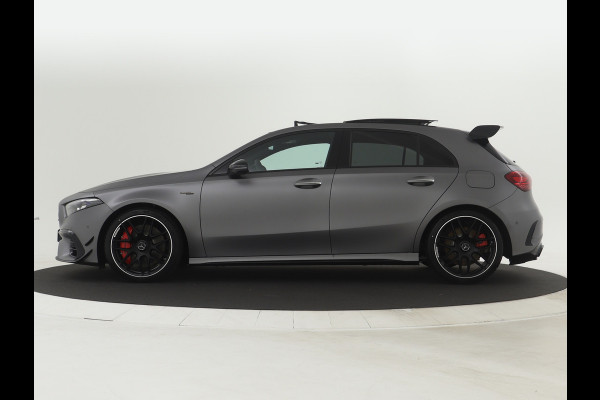 Mercedes-Benz A-Klasse A45 S AMG 4MATIC+ | Night Pack II | Aerodynamica Pack | Premium Plus Pack | Rijassistentiepakket Plus | AMG Performance sportstoelen | Burmester surround sound system | Amg track pace | Extra USB-poorten |