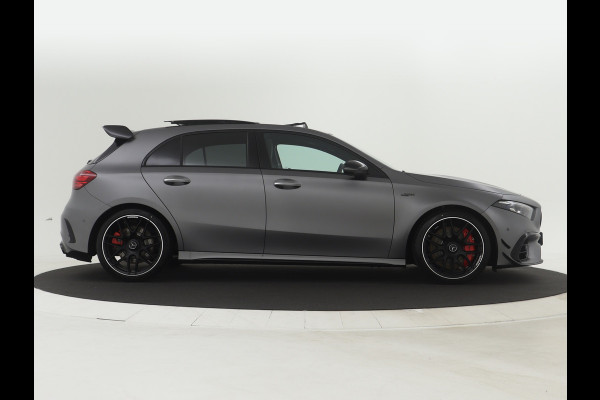 Mercedes-Benz A-Klasse A45 S AMG 4MATIC+ | Night Pack II | Aerodynamica Pack | Premium Plus Pack | Rijassistentiepakket Plus | AMG Performance sportstoelen | Burmester surround sound system | Amg track pace | Extra USB-poorten |