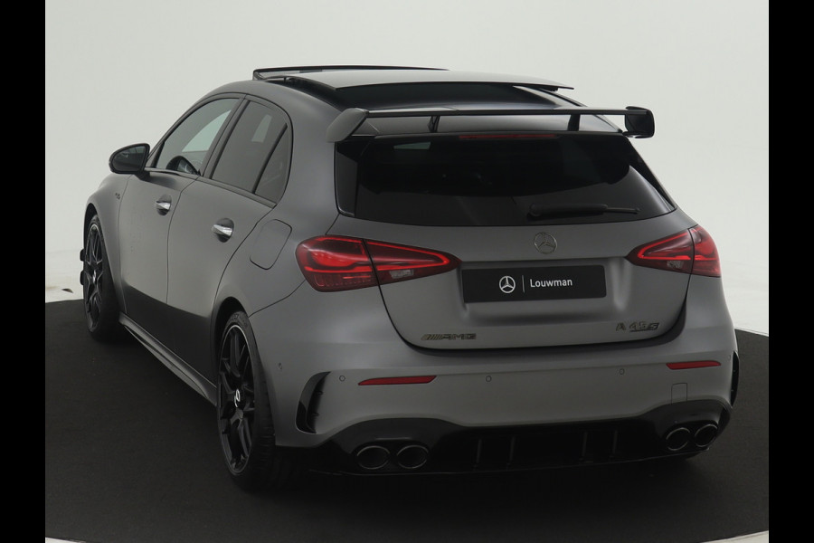 Mercedes-Benz A-Klasse A45 S AMG 4MATIC+ | Night Pack II | Aerodynamica Pack | Premium Plus Pack | Rijassistentiepakket Plus | AMG Performance sportstoelen | Burmester surround sound system | Amg track pace | Extra USB-poorten |