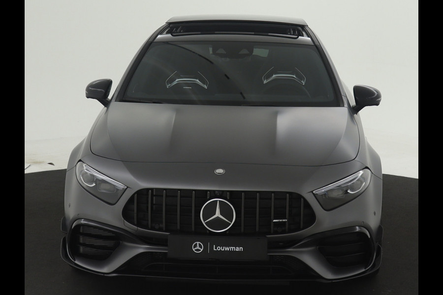 Mercedes-Benz A-Klasse A45 S AMG 4MATIC+ | Night Pack II | Aerodynamica Pack | Premium Plus Pack | Rijassistentiepakket Plus | AMG Performance sportstoelen | Burmester surround sound system | Amg track pace | Extra USB-poorten |