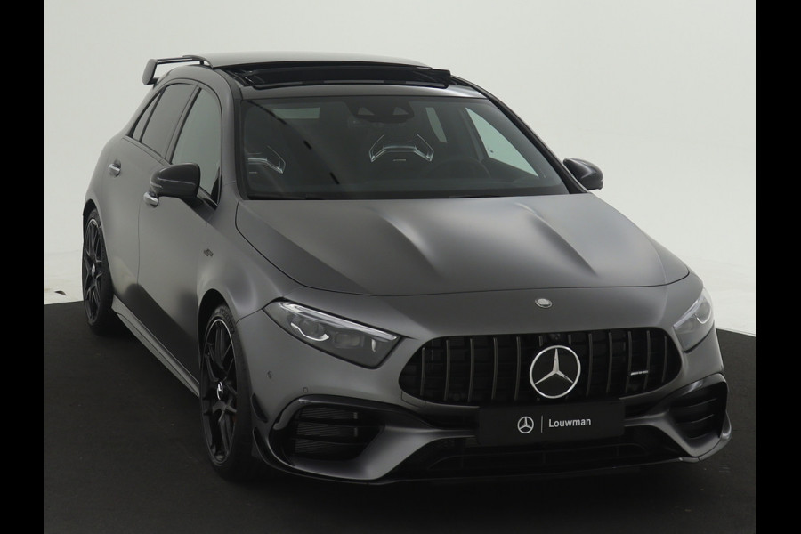 Mercedes-Benz A-Klasse A45 S AMG 4MATIC+ | Night Pack II | Aerodynamica Pack | Premium Plus Pack | Rijassistentiepakket Plus | AMG Performance sportstoelen | Burmester surround sound system | Amg track pace | Extra USB-poorten |