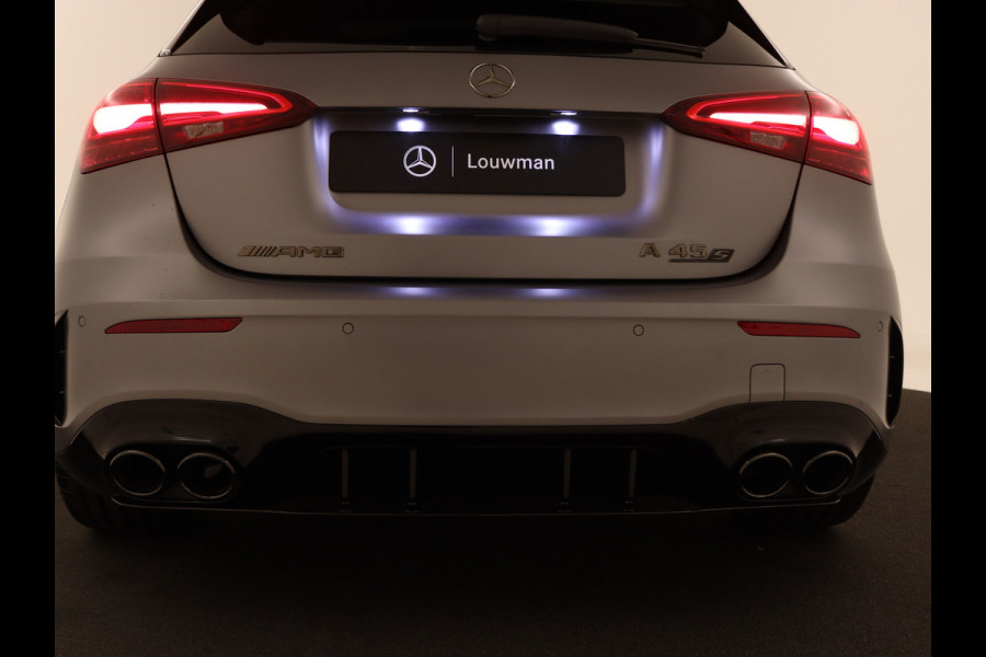 Mercedes-Benz A-Klasse A45 S AMG 4MATIC+ | Night Pack II | Aerodynamica Pack | Premium Plus Pack | Rijassistentiepakket Plus | AMG Performance sportstoelen | Burmester surround sound system | Amg track pace | Extra USB-poorten |