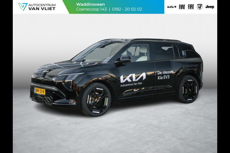 Kia EV3 GT-PlusLine 81.4 kWh Beschikbaar in overleg l Stoel en stuurverwarming  l Schuif kantel dak l