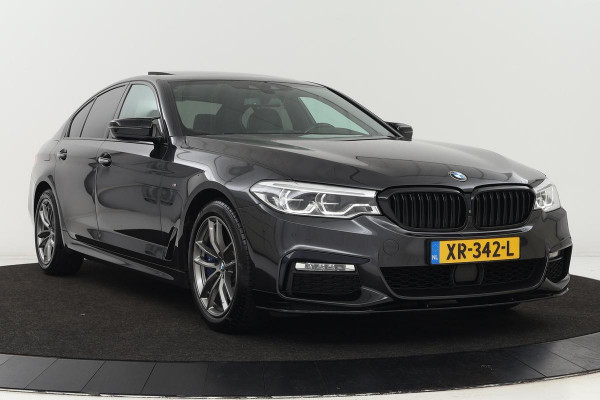 BMW 5 Serie 540i M-Sport | Schuifdak | Head-Up | Adaptive cruise | Stoel & stuurverwarming | 360 camera | Leder | Carplay | Navigatie | Full LED | Memory