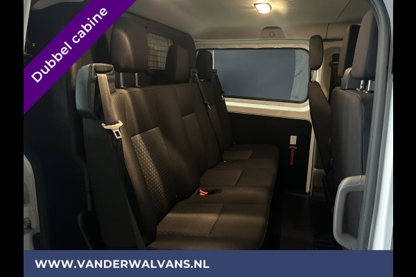 Ford Transit Custom 2.0 TDCI 130pk L2H1 Dubbele cabine Euro6 Airco | 6-Zits | Navigatie | LED Cruisecontrol, Parkeersensoren, Sidebars, Stoelverwarming