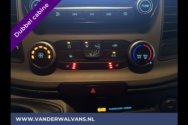 Ford Transit Custom 2.0 TDCI 130pk L2H1 Dubbele cabine Euro6 Airco | 6-Zits | Navigatie | 2800kg Trekhaak Camera, LED, Cruisecontrol, Parkeersensoren, Stoelverwarming, Sidebars