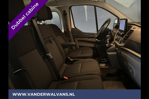 Ford Transit Custom 2.0 TDCI 130pk L2H1 Dubbele cabine Euro6 Airco | 6-Zits | Navigatie | 2800kg Trekhaak Camera, LED, Cruisecontrol, Parkeersensoren, Stoelverwarming, Sidebars