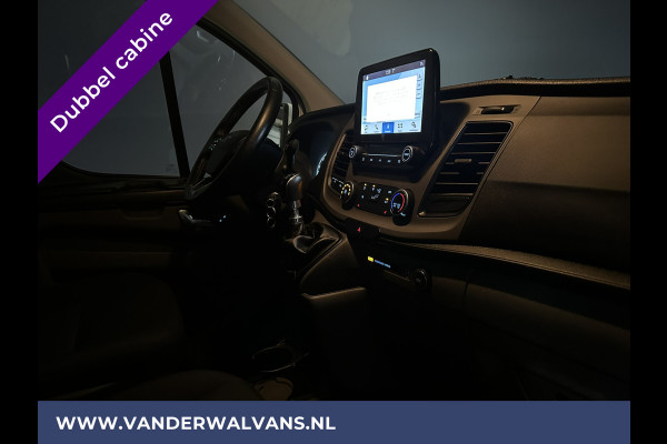 Ford Transit Custom 2.0 TDCI 130pk L2H1 Dubbele cabine Euro6 Airco | 6-Zits | Navigatie | 2800kg Trekhaak Camera, LED, Cruisecontrol, Parkeersensoren, Stoelverwarming, Sidebars