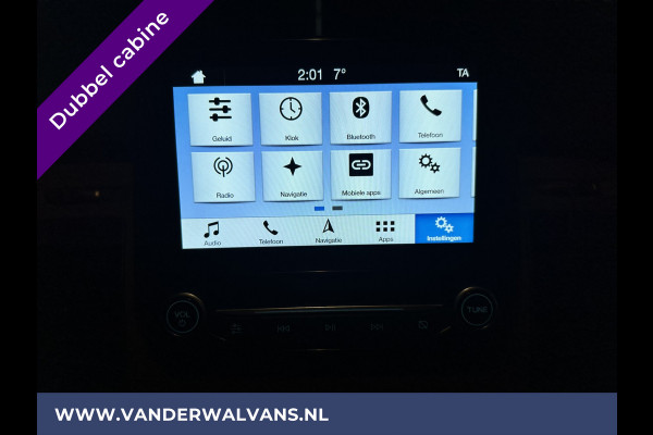 Ford Transit Custom 2.0 TDCI 130pk L2H1 Dubbele cabine Euro6 Airco | 6-Zits | Navigatie | 2800kg Trekhaak Camera, LED, Cruisecontrol, Parkeersensoren, Stoelverwarming, Sidebars