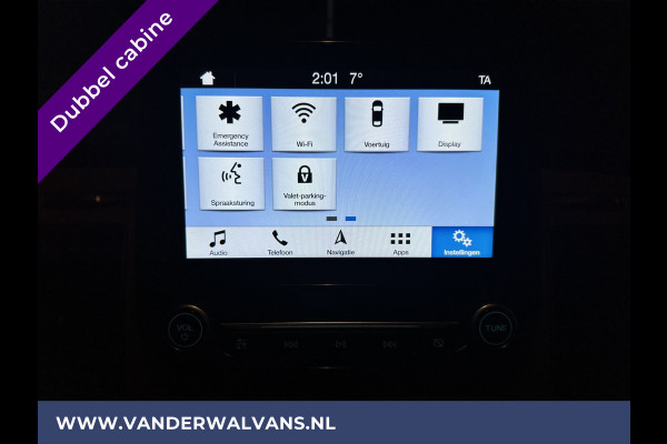 Ford Transit Custom 2.0 TDCI 130pk L2H1 Dubbele cabine Euro6 Airco | 6-Zits | Navigatie | 2800kg Trekhaak Camera, LED, Cruisecontrol, Parkeersensoren, Stoelverwarming, Sidebars