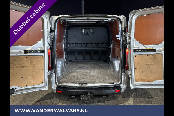 Ford Transit Custom 2.0 TDCI 130pk L2H1 Dubbele Cabine Euro6 Airco | Navigatie | Camera | 2800kg Trekhaak LED, Cruisecontrol, Parkeersensoren, Stoelverwarming, Verwarmde voorruit, 5-Zits