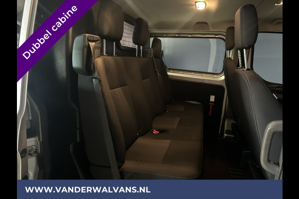 Ford Transit Custom 2.0 TDCI 130pk L2H1 Dubbele Cabine Euro6 Airco | Navigatie | Camera | 2800kg Trekhaak LED, Cruisecontrol, Parkeersensoren, Stoelverwarming, Verwarmde voorruit, 5-Zits