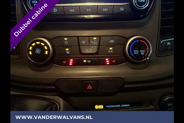 Ford Transit Custom 2.0 TDCI 130pk L2H1 Dubbele Cabine Euro6 Airco | Navigatie | Camera | 2800kg Trekhaak LED, Cruisecontrol, Parkeersensoren, Stoelverwarming, Verwarmde voorruit, 5-Zits