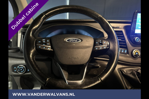 Ford Transit Custom 2.0 TDCI 130pk L2H1 Dubbele Cabine Euro6 Airco | Navigatie | Camera | 2800kg Trekhaak LED, Cruisecontrol, Parkeersensoren, Stoelverwarming, Verwarmde voorruit, 5-Zits