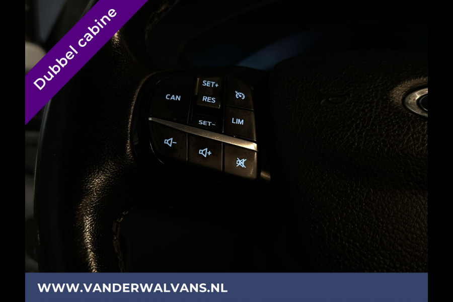 Ford Transit Custom 2.0 TDCI 130pk L2H1 Dubbele Cabine Euro6 Airco | Navigatie | Camera | 2800kg Trekhaak LED, Cruisecontrol, Parkeersensoren, Stoelverwarming, Verwarmde voorruit, 5-Zits