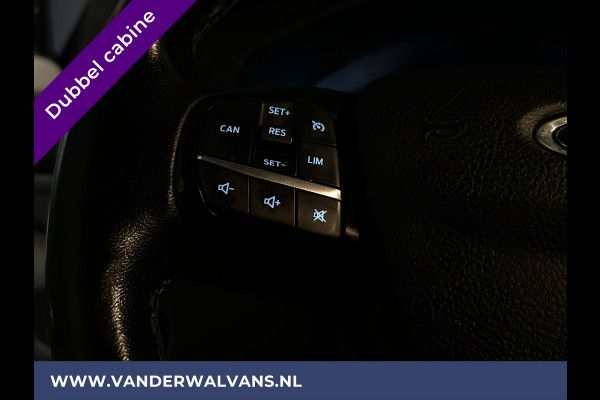 Ford Transit Custom 2.0 TDCI 130pk L2H1 Dubbele Cabine Euro6 Airco | Navigatie | Camera | 2800kg Trekhaak LED, Cruisecontrol, Parkeersensoren, Stoelverwarming, Verwarmde voorruit, 5-Zits