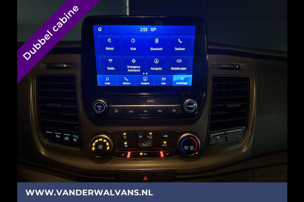 Ford Transit Custom 2.0 TDCI 130pk L2H1 Dubbele Cabine Euro6 Airco | Navigatie | Camera | 2800kg Trekhaak LED, Cruisecontrol, Parkeersensoren, Stoelverwarming, Verwarmde voorruit, 5-Zits