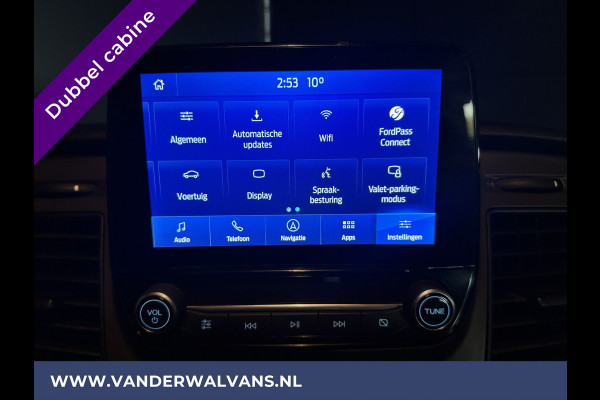 Ford Transit Custom 2.0 TDCI 130pk L2H1 Dubbele Cabine Euro6 Airco | Navigatie | Camera | 2800kg Trekhaak LED, Cruisecontrol, Parkeersensoren, Stoelverwarming, Verwarmde voorruit, 5-Zits