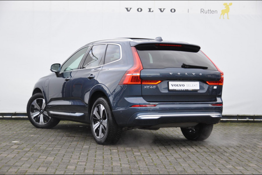 Volvo XC60 T6 350PK Long Range AWD Plus Bright / Adaptieve cruise control / Pilot Assist / 360 Camera / Panoramisch schuif-kantel dak / Lederen bekleding / Elektrisch bedienbare voorstoelen met geheugen / Stoelverwarming voor en achter / Apple Carplay /