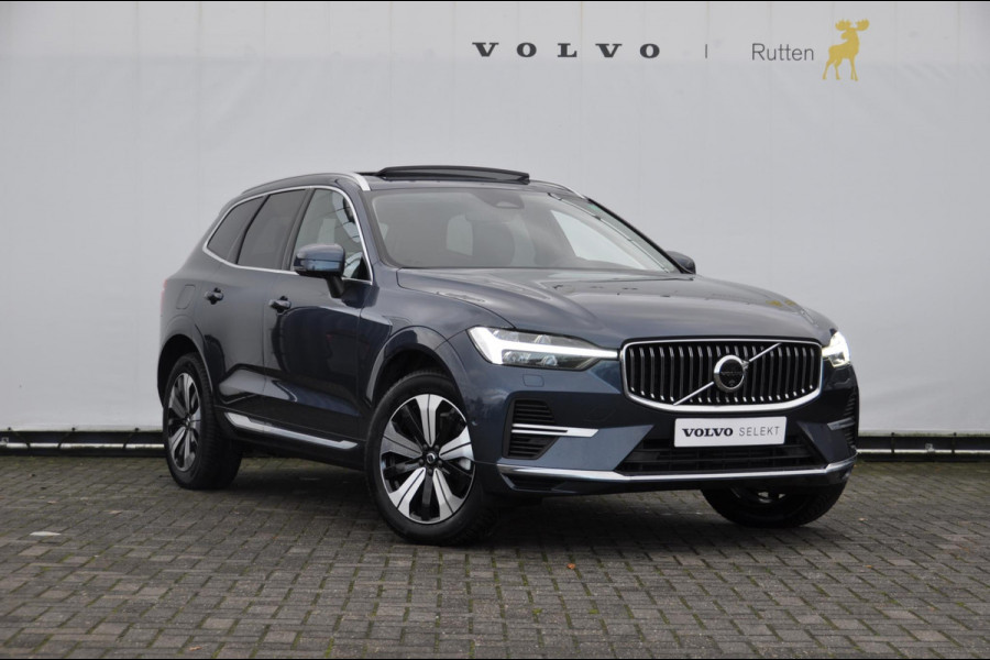 Volvo XC60 T6 350PK Long Range AWD Plus Bright / Adaptieve cruise control / Pilot Assist / 360 Camera / Panoramisch schuif-kantel dak / Lederen bekleding / Elektrisch bedienbare voorstoelen met geheugen / Stoelverwarming voor en achter / Apple Carplay /