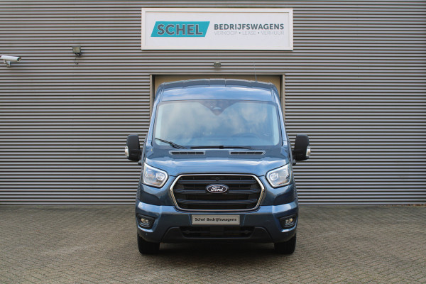 Ford Transit 350 2.0 TDCI L3H2 Limited 165pk - Adaptive Cruise - Luchtvering - Blind Spot - 360 camera - Navigatie - Stoelverwarming - Trekha