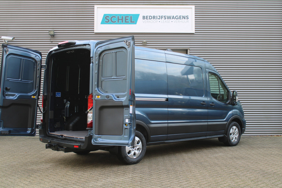 Ford Transit 350 2.0 TDCI L3H2 Limited 165pk - Adaptive Cruise - Luchtvering - Blind Spot - 360 camera - Navigatie - Stoelverwarming - Trekha