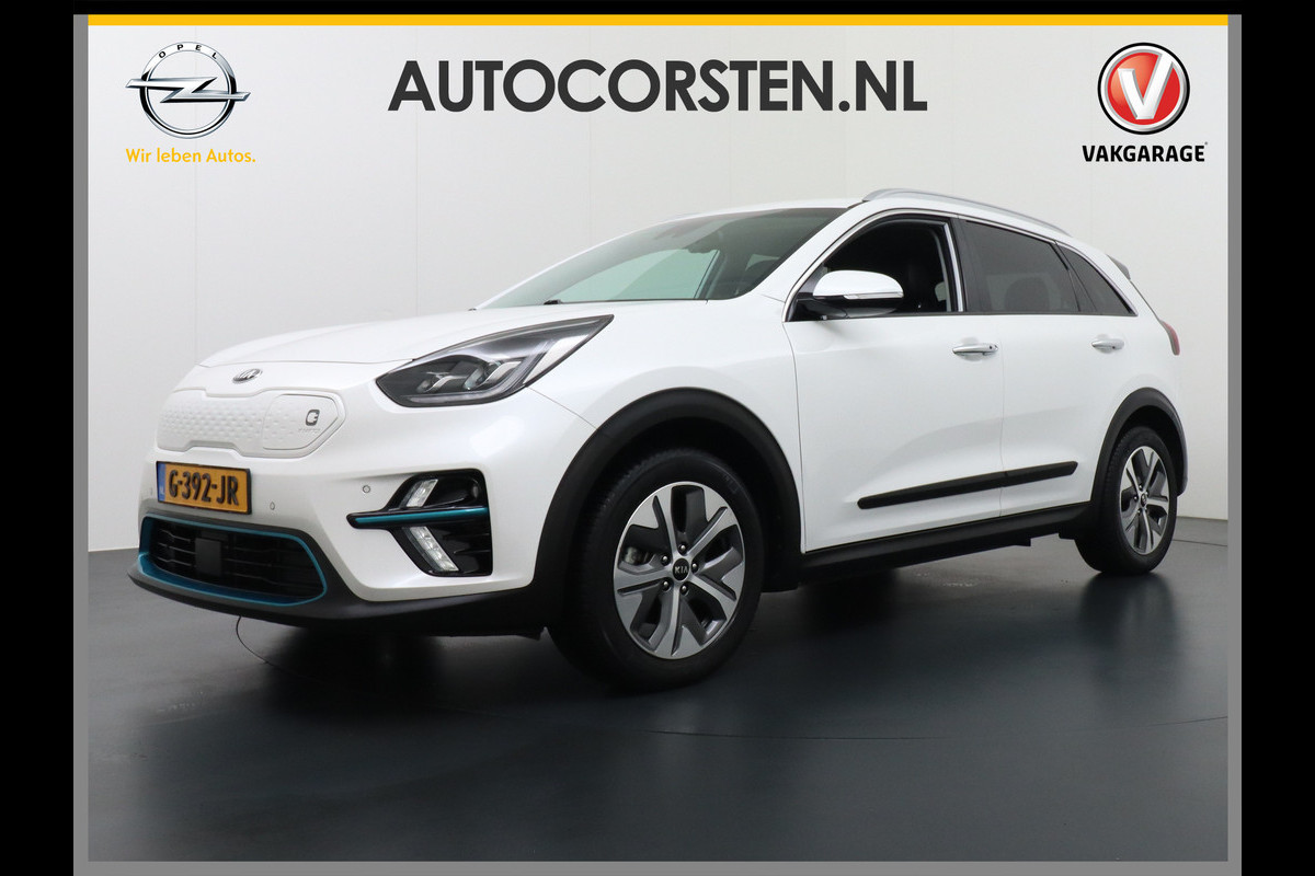 Kia e-Niro 64kWh Leder AppleCarplay/Android Auto Adaptive Cruise Control Camera Soundsystem JBL® LED koplampen 3D-Navi LMV 17" ECC Lane Ass Bluetooth Regen-Lichtsensor Connected-Services DAB Dode-HoekSensor Multi-Media Privacy Glas 1e Eigenaar ruim 45.000 nieuw ! Orig.NL se auto