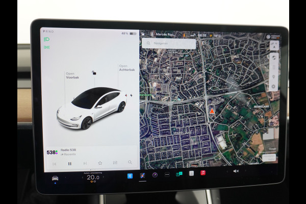 Tesla Model 3 Long Range 75 kWh 463PK FSD -vb 18" Premium-Audio 4wd AutoPilot Pano.dak Camera Leer Adaptive-Cruise+Stop&Go  PDC-A+Voor Wifi Ec Veel grip door AWD vierwielaandrijving. Origineel Nederlandse auto ! grootste accu ! tot 16,5 kwh thuis laden, 120kw/h snelladen per uur !