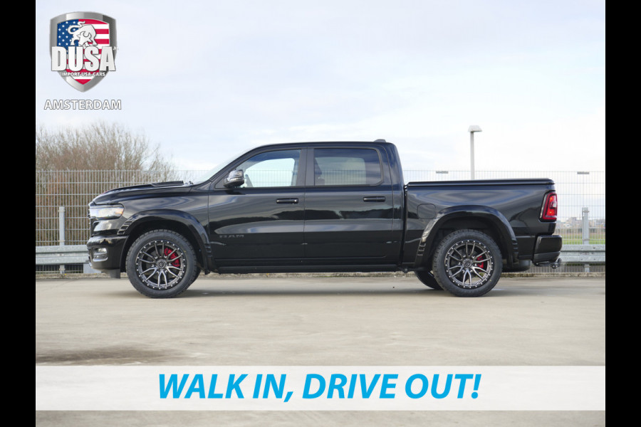 Dodge Ram 1500 | Laramie | Night Edition | 3.0L I6 Hurricane | Crew Cab | 4X4 | INCL BPM-VOORDEEL | Niveau regeling | 14,4-inch Touchscreen | Passenger Display | Getoonde accessoires zijn verkrijgbaar tegen meerprijs