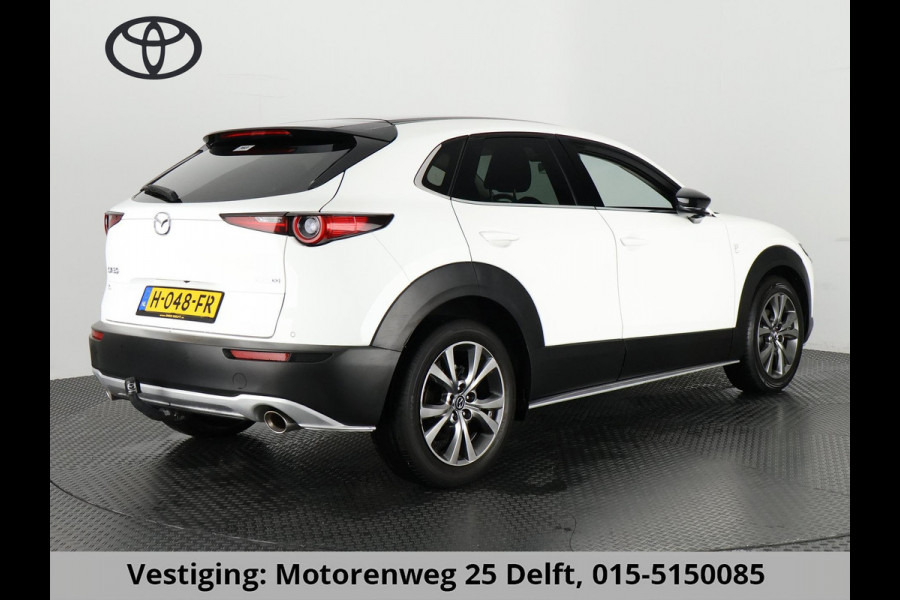 Mazda CX-30 2.0 X-LUXERY LEDER.HYBRIDE AUTOMAAT GARANTIE TOT 2030* 180 PK EN 1: 19 . Zeer rijk uitgerust !!