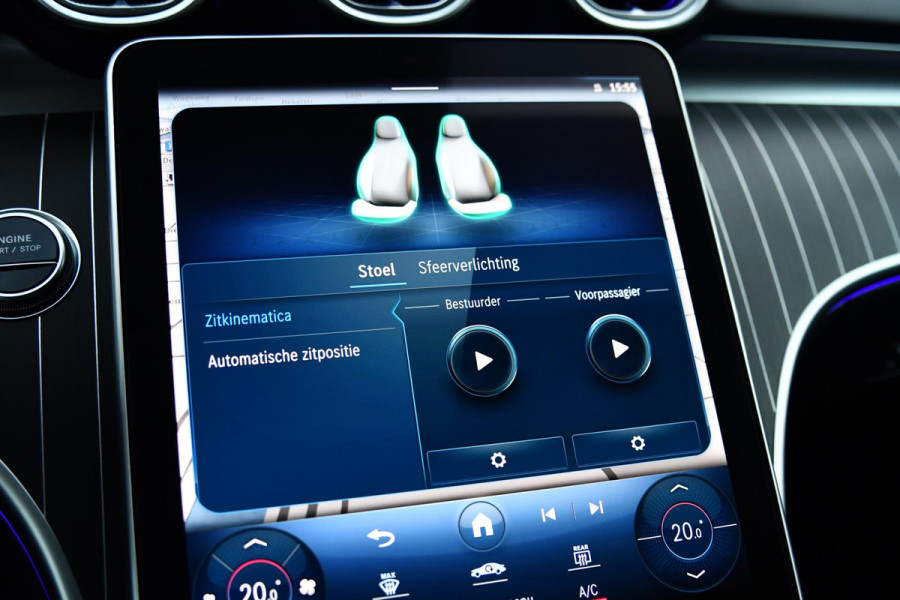 Mercedes-Benz C-Klasse 300 e AMG Plug-in. BTW, Pano, Memory, Distro+, Camera, Dodeh, Sfeer, CarPlay!