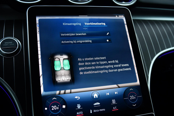 Mercedes-Benz C-Klasse 300 e AMG Plug-in. BTW, Pano, Memory, Distro+, Camera, Dodeh, Sfeer, CarPlay!