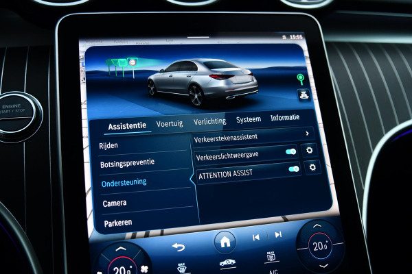 Mercedes-Benz C-Klasse 300 e AMG Plug-in. BTW, Pano, Memory, Distro+, Camera, Dodeh, Sfeer, CarPlay!