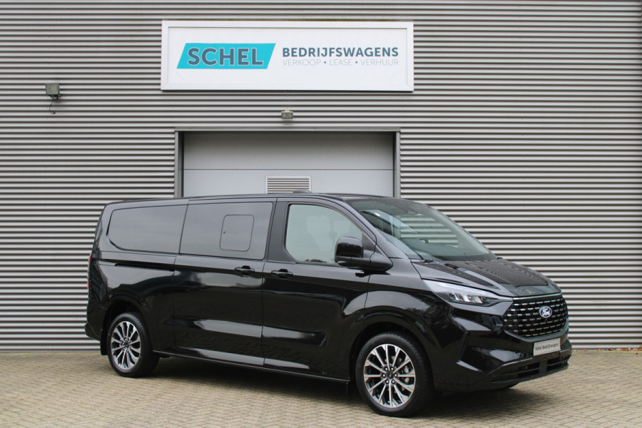 Ford Tourneo Custom 320 2.0 TDCI L2H1 Titanium X DC 170pk - Adaptive Cruise - LED - Blind Spot - Leder - Navigatie - 360 Camera - Trekhaak -