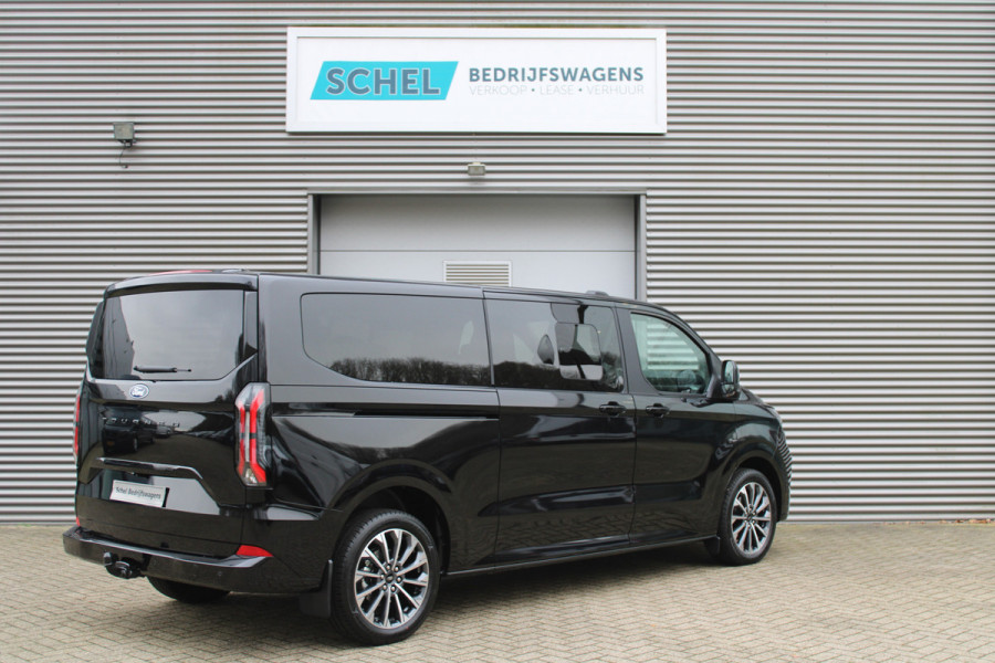 Ford Tourneo Custom 320 2.0 TDCI L2H1 Titanium X DC 170pk - Adaptive Cruise - LED - Blind Spot - Leder - Navigatie - 360 Camera - Trekhaak -