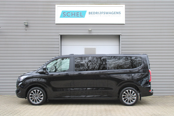 Ford Tourneo Custom 320 2.0 TDCI L2H1 Titanium X DC 170pk - Adaptive Cruise - LED - Blind Spot - Leder - Navigatie - 360 Camera - Trekhaak -