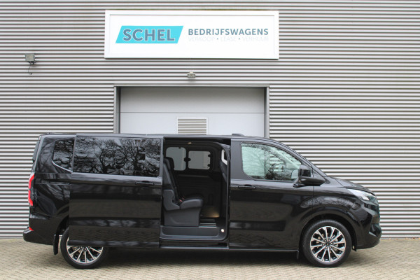 Ford Tourneo Custom 320 2.0 TDCI L2H1 Titanium X DC 170pk - Adaptive Cruise - LED - Blind Spot - Leder - Navigatie - 360 Camera - Trekhaak -