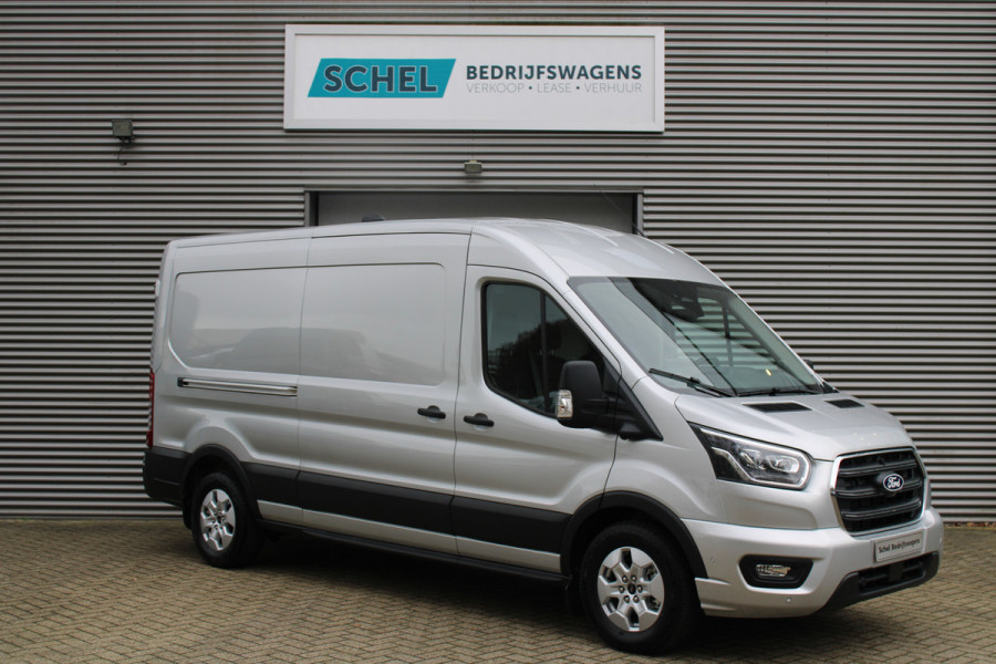 Ford Transit 350 2.0 TDCI L3H2 Limited 165pk - Adaptive Cruise - Luchtvering - Blind Spot - 360 camera - Navigatie - Stoelverwarming - Trekha