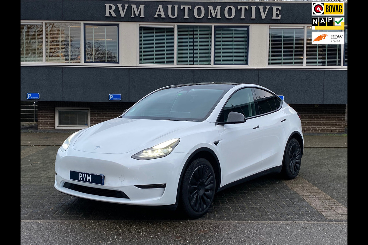 Tesla Model Y Long Range AWD 75 kWh VAN 38.900 VOOR 35.877 EINDEJAARSVOORDEEL 3.023,- | AUTOPILOT | LEDER | PANO | ELEK. KOFFER